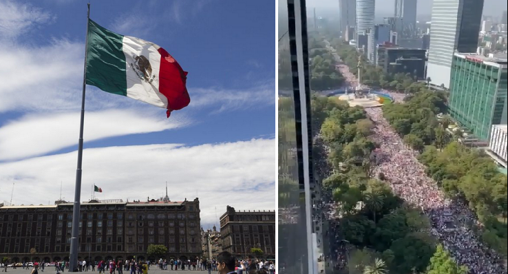 Dhjetra mijëra njerëz marshojnë në Meksikë kundër reformës së propozuar elektorale (fotot)